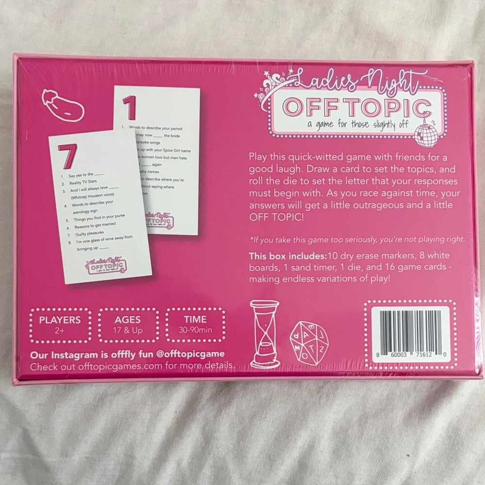 Ladies Night Off Topic Game - Picture 2 of 2